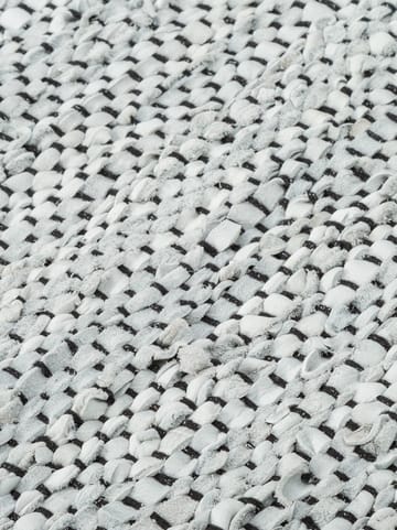 Leather rug  140x200 cm - light grey (light grey) - Rug Solid