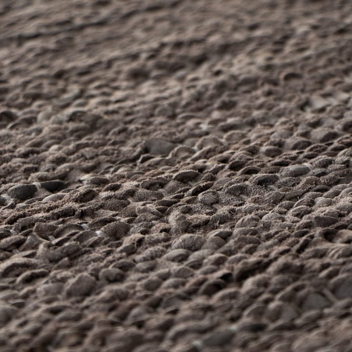 Leather rug  140x200 cm - wood (brown) - Rug Solid