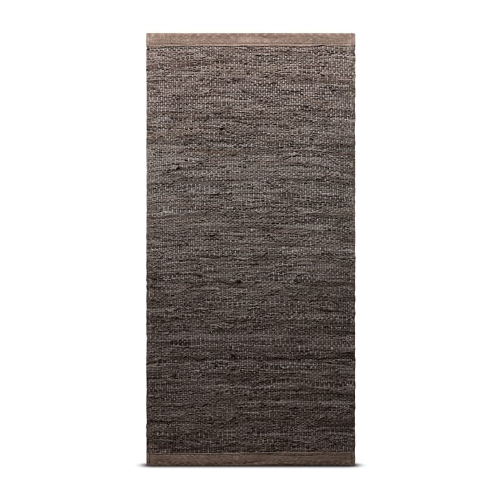 Leather rug  140x200 cm - wood (brown) - Rug Solid