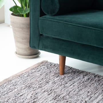 Leather rug 140x200 cm - Wood (brown) - Rug Solid