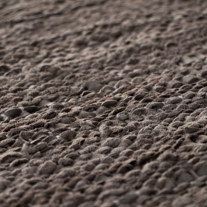 Leather rug 140x200 cm, Wood (brown) Rug Solid