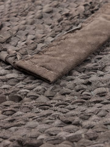 Leather rug  140x200 cm - wood (brown) - Rug Solid