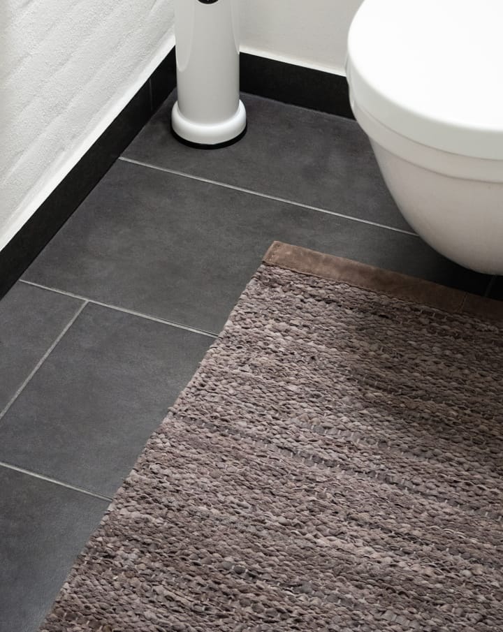 Leather rug 140x200 cm, Wood (brown) Rug Solid