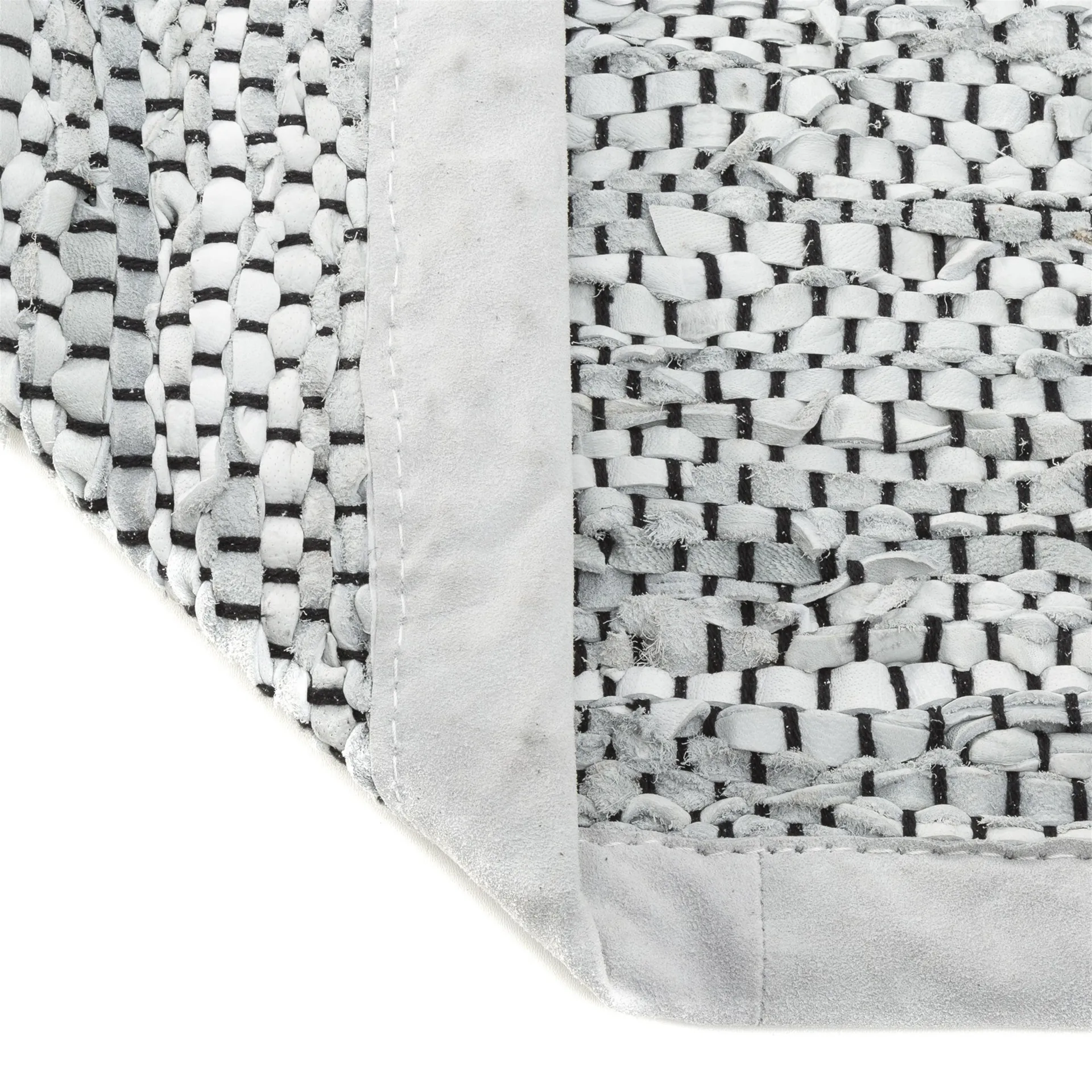 Leather rug 170x240 cm, Light grey (light grey) Rug Solid