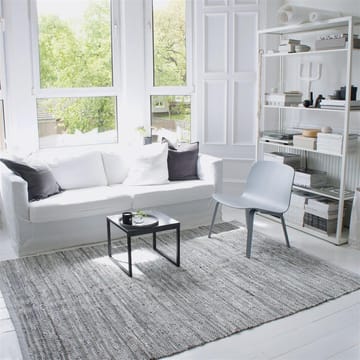 Leather rug 170x240 cm - Light grey (light grey) - Rug Solid