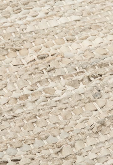 Leather rug  200x300 cm - beige - Rug Solid