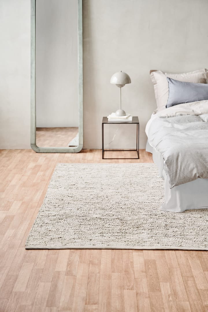 Leather rug 200x300 cm, Beige Rug Solid