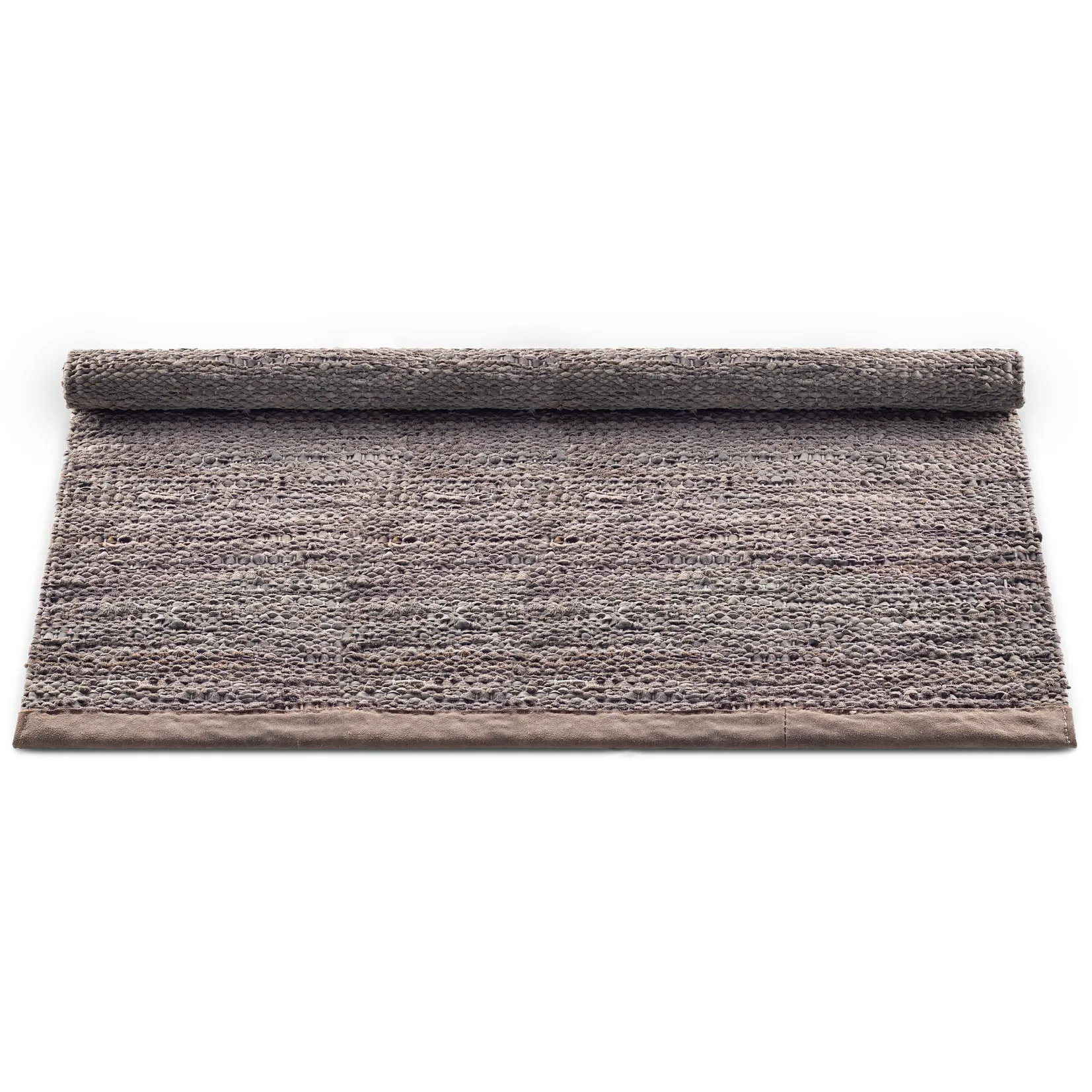 Leather rug 200x300 cm, Wood (brown) Rug Solid