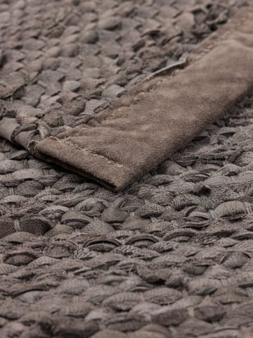 Leather rug 200x300 cm - Wood (brown) - Rug Solid