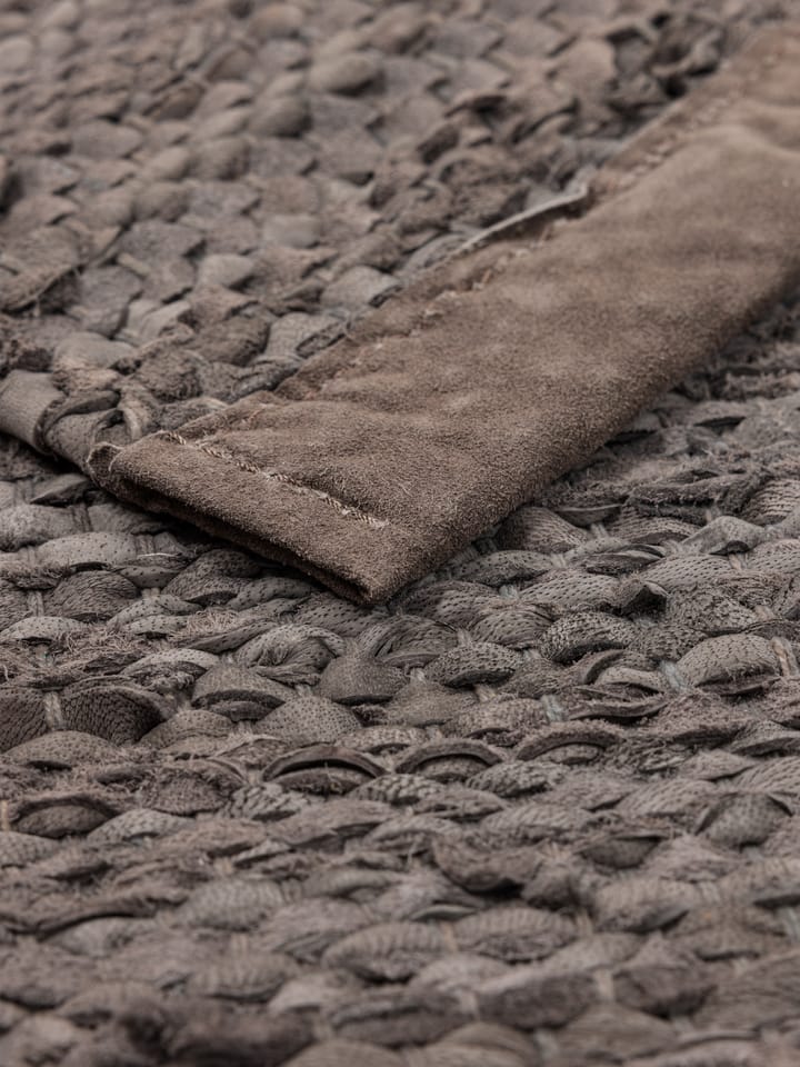Leather rug 200x300 cm, Wood (brown) Rug Solid