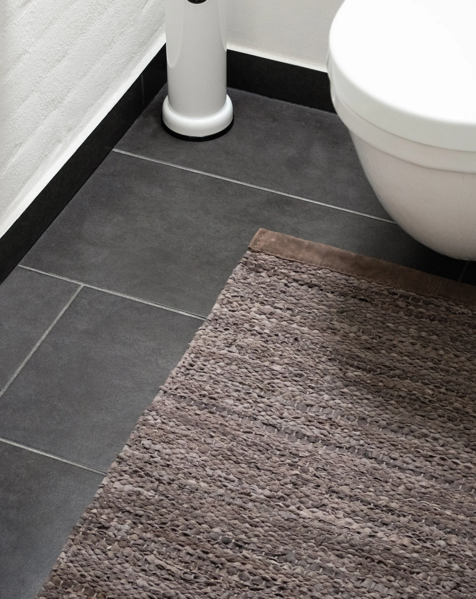 Leather rug 200x300 cm, Wood (brown) Rug Solid