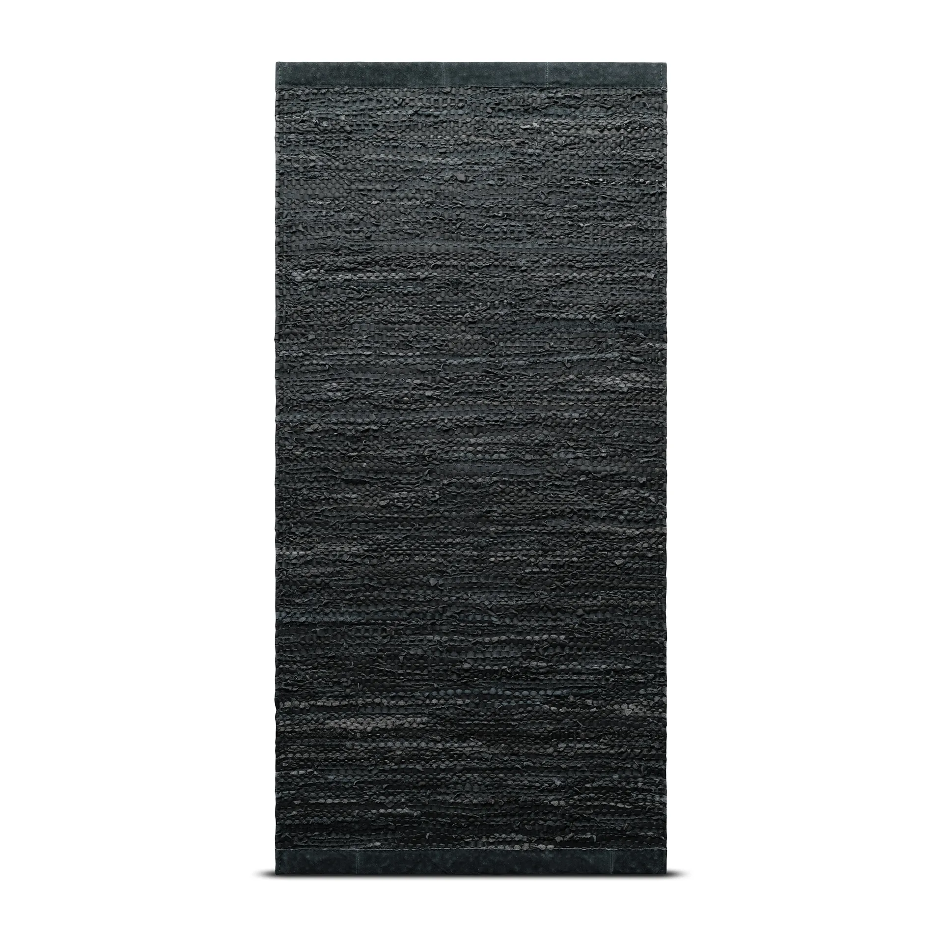 Leather rug 60x90 cm, Dark grey (dark grey) Rug Solid