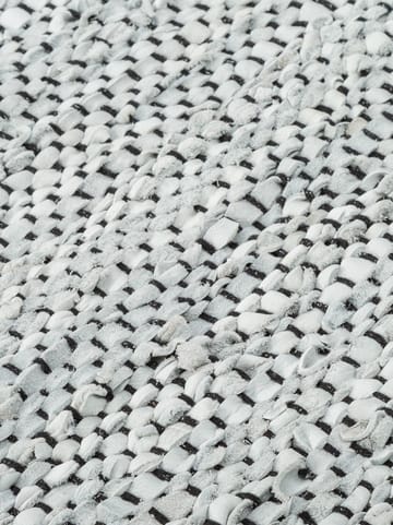 Leather rug  60x90 cm - light grey (light grey) - Rug Solid