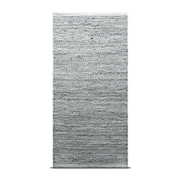Leather rug 60x90 cm - Light grey (light grey) - Rug Solid