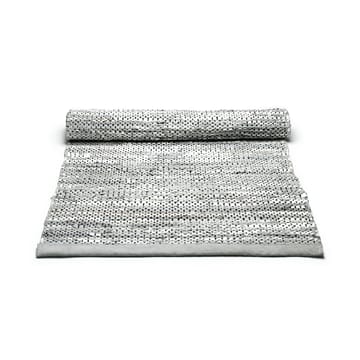 Leather rug 60x90 cm - Light grey (light grey) - Rug Solid