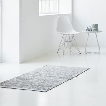 Leather rug 60x90 cm - Light grey (light grey) - Rug Solid