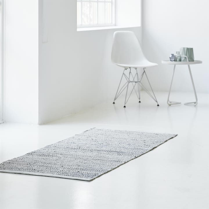 Leather rug 60x90 cm, Light grey (light grey) Rug Solid