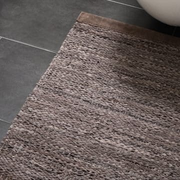 Leather rug  60x90 cm - wood (brown) - Rug Solid