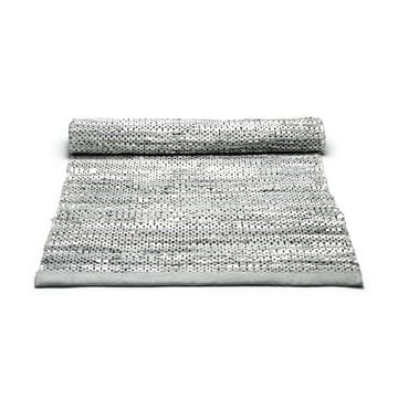 Leather rug  65x135 cm - light grey (light grey) - Rug Solid