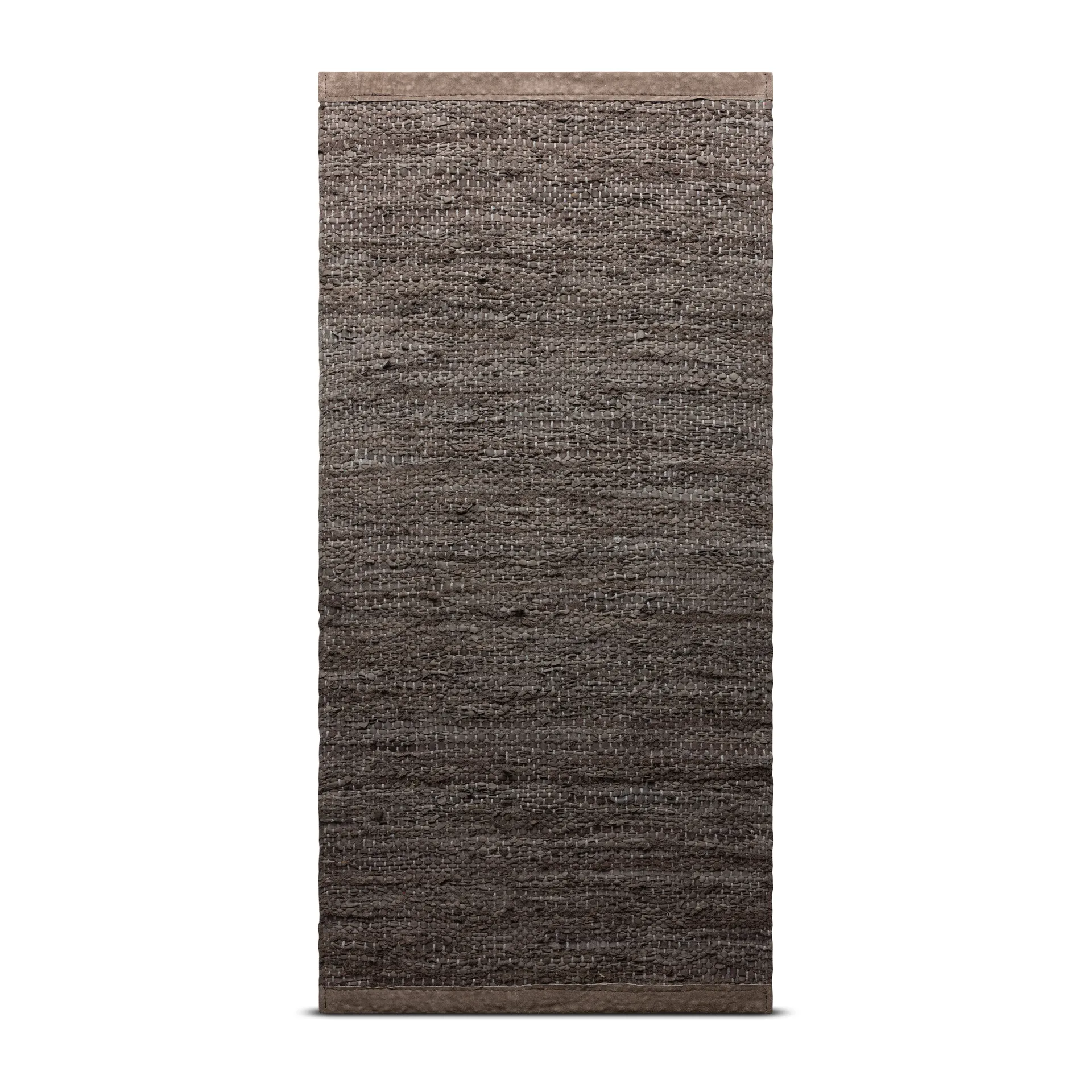 Leather rug 65x135 cm, Wood (brown) Rug Solid