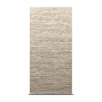 Leather rug 75x200 cm - Beige - Rug Solid