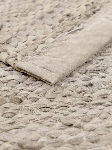 Leather rug  75x200 cm - beige - Rug Solid