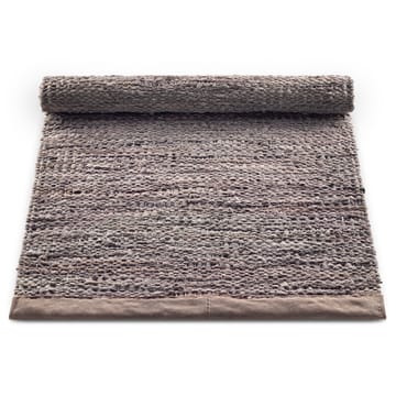 Leather rug 75x300 cm - Wood (brown) - Rug Solid