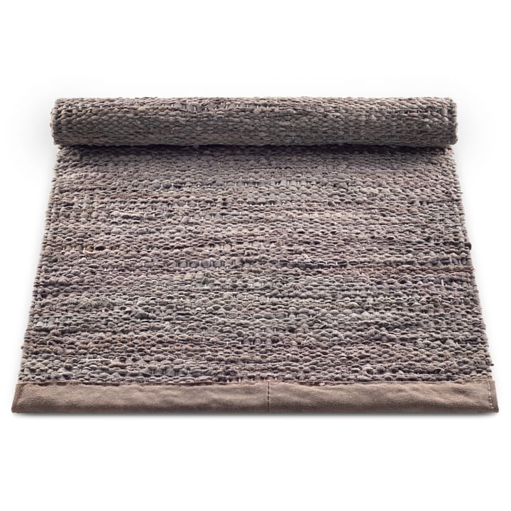 Leather rug 75x300 cm, Wood (brown) Rug Solid