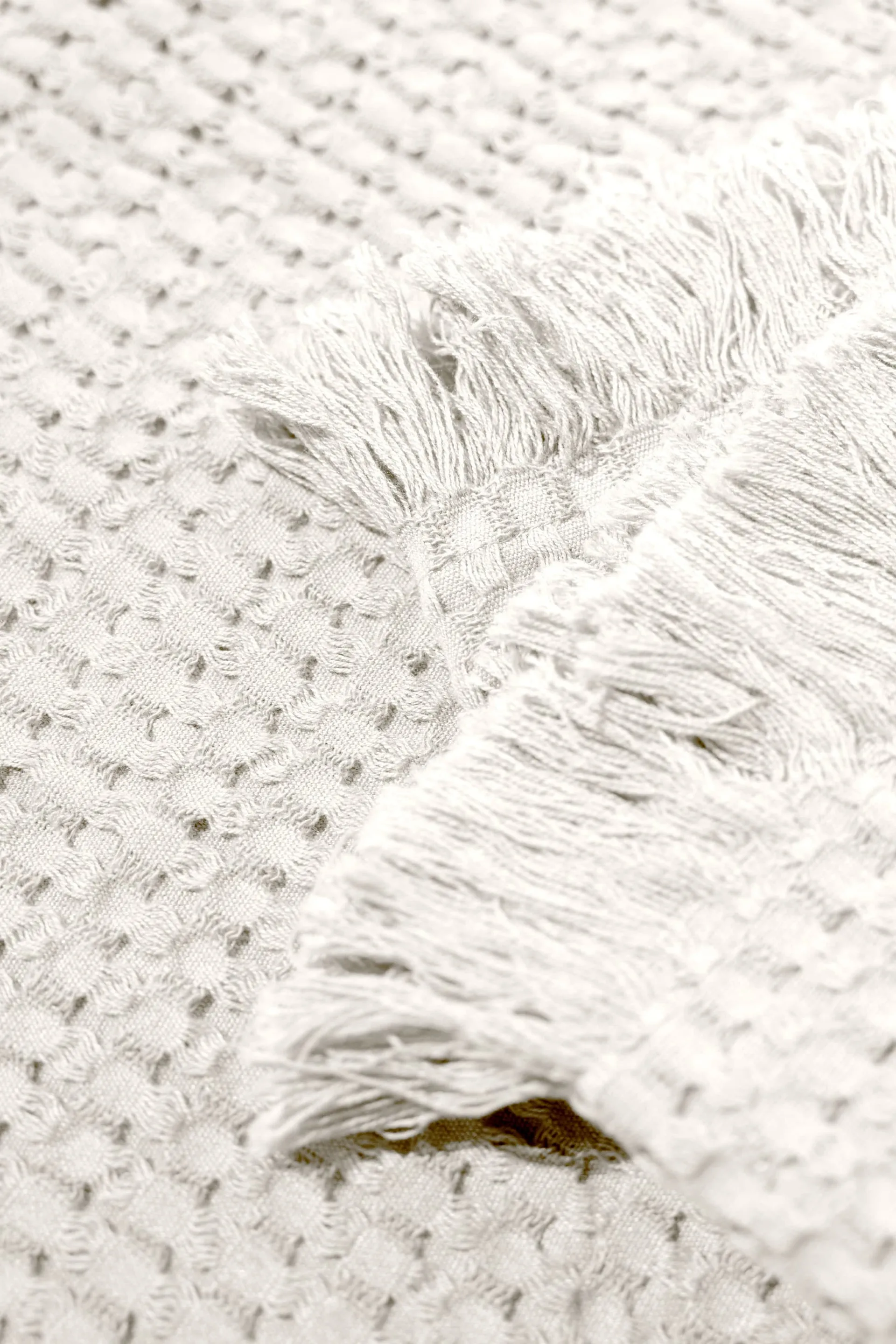 Stockholm cotton throw 130x180 cm, Champagne beige Rug Solid