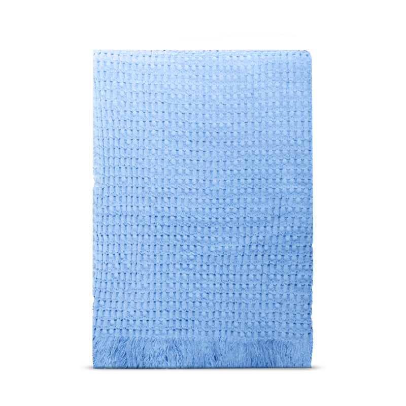 Rug Solid Stockholm cotton throw 130x180 cm Millenium blue