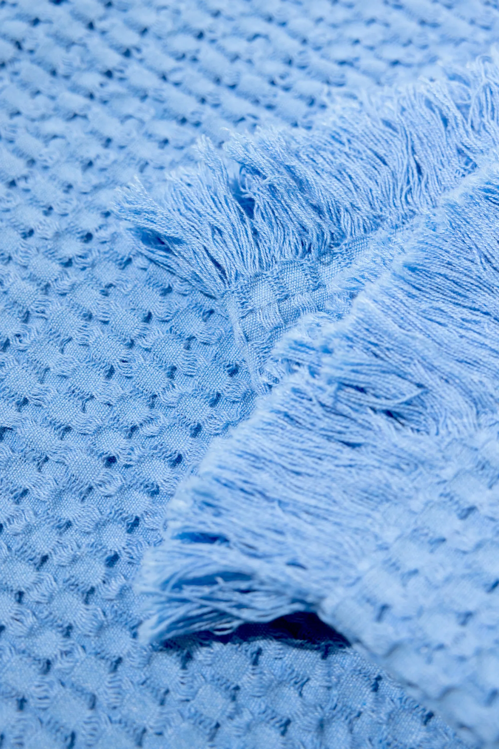 Stockholm cotton throw 130x180 cm, Millenium blue Rug Solid