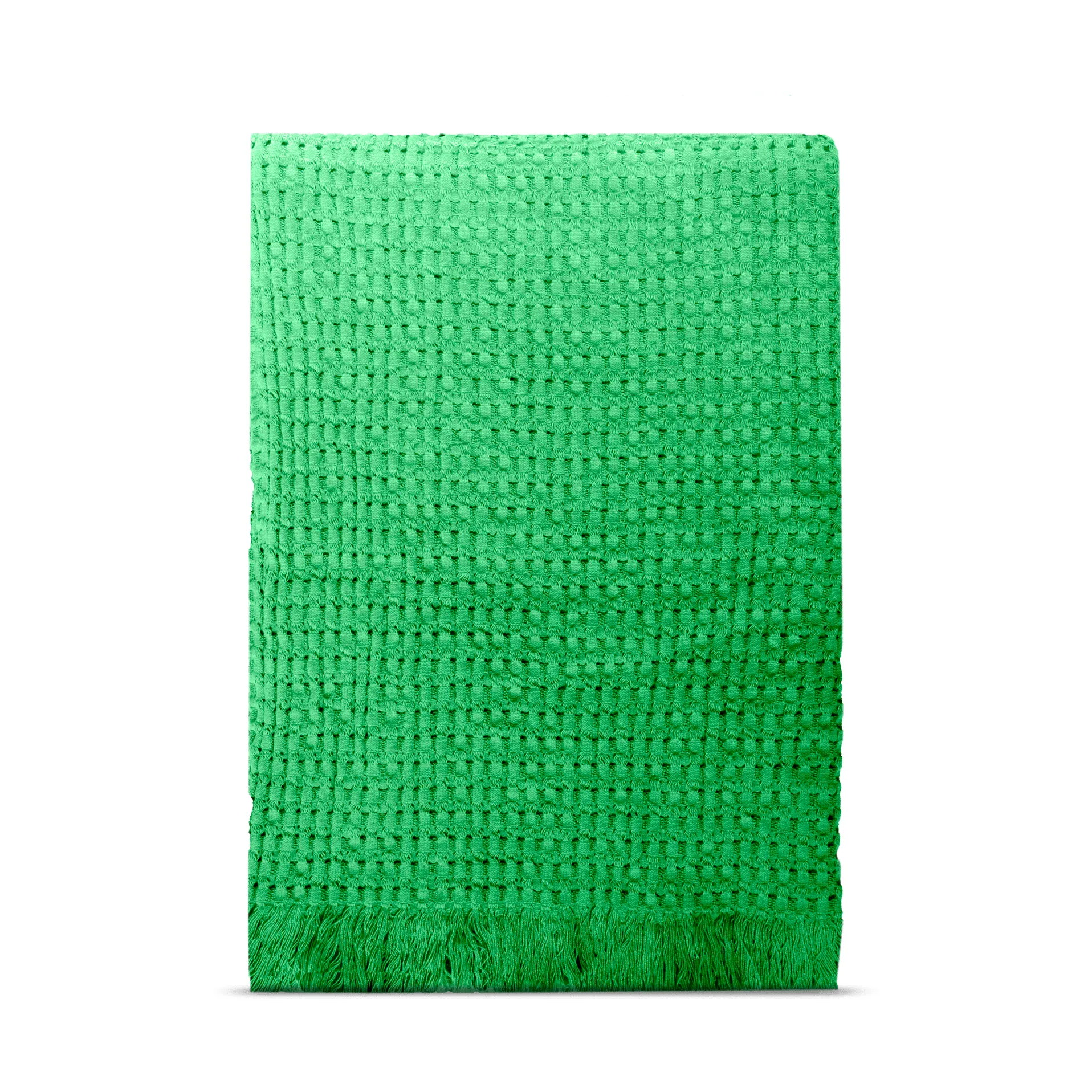Stockholm cotton throw 130x180 cm, Racing green Rug Solid