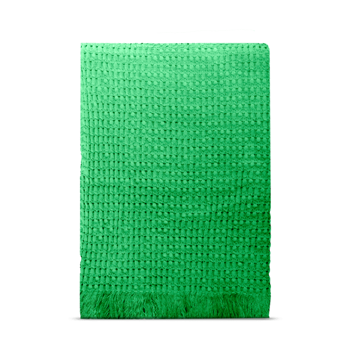 Stockholm cotton throw 130x180 cm - Racing green - Rug Solid