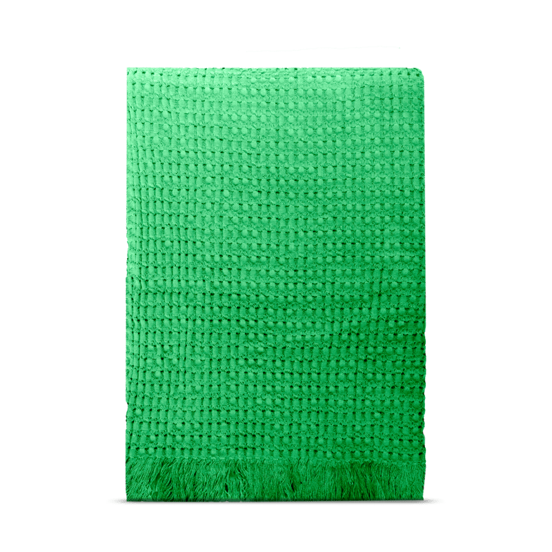 Rug Solid Stockholm cotton throw 130x180 cm Racing green