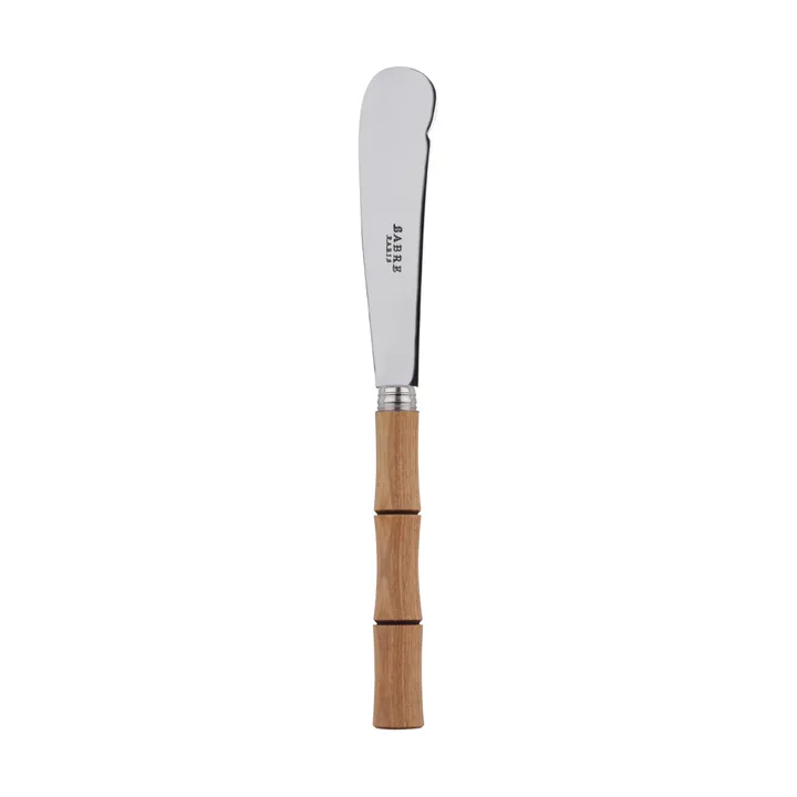 Bamboo shape butter knife 16 cm - Light wood laminated - SABRE Paris