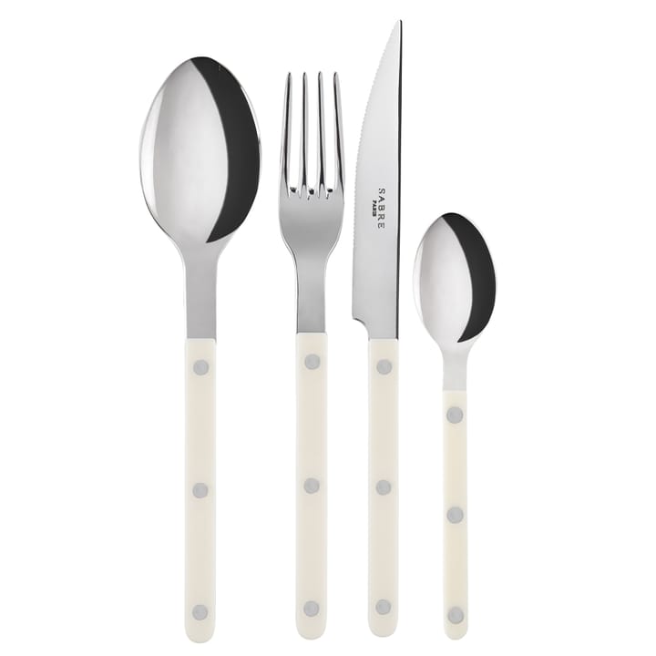 Bistrot cutlery shiny 24 pcs - ivory - SABRE Paris