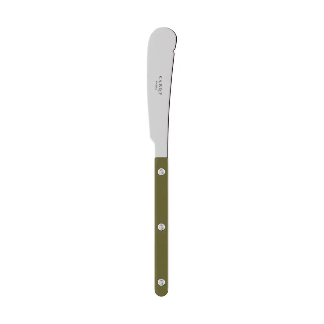 Bistrot solid butter knife 16 cm, Green fern SABRE Paris