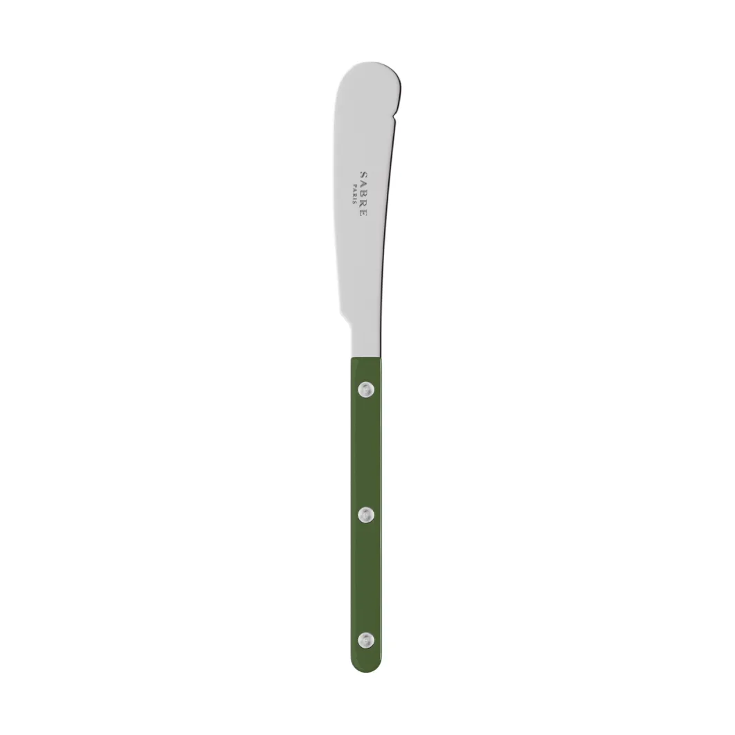 Bistrot solid butter knife 16 cm, Green SABRE Paris