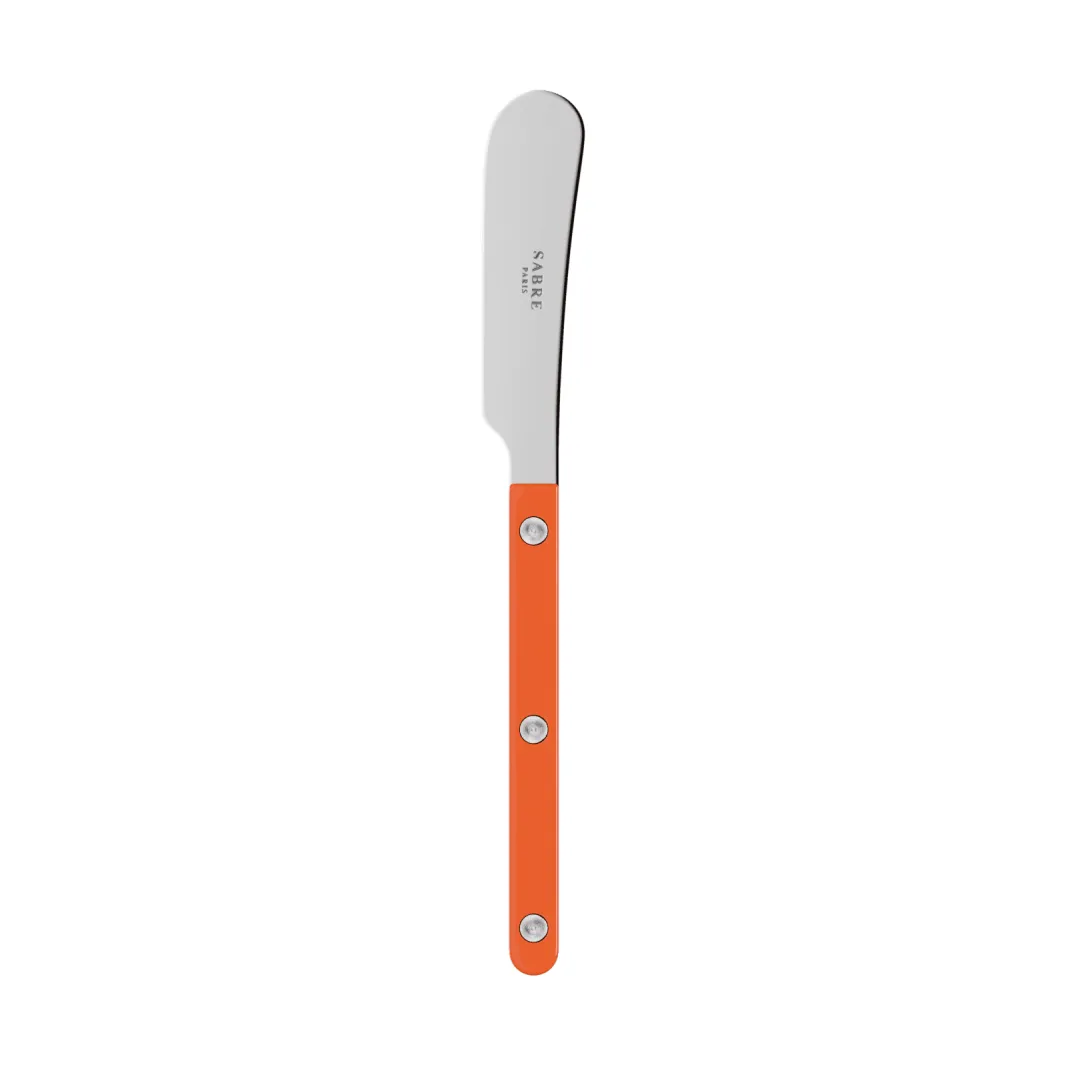 Bistrot solid butter spreader 14 cm, Orange SABRE Paris