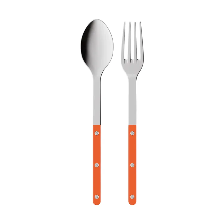 Bistrot solid serving cutlery, 2 pieces - Orange - SABRE Paris