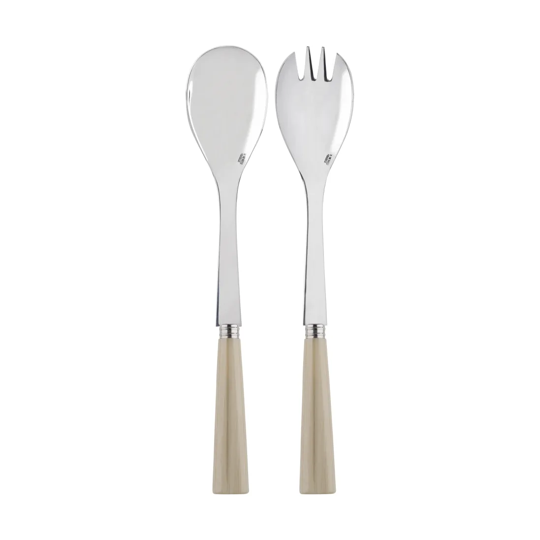 Nature salad servers 2 pieces, Faux horn SABRE Paris