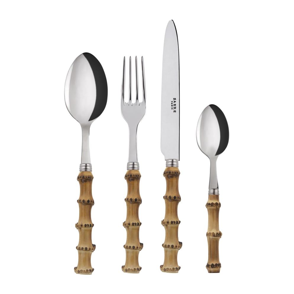 SABRE Paris Panda cutlery 24 pieces Stainless steel-bamboo