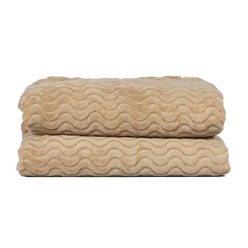 Sagaform Agnes fleece throw Beige
