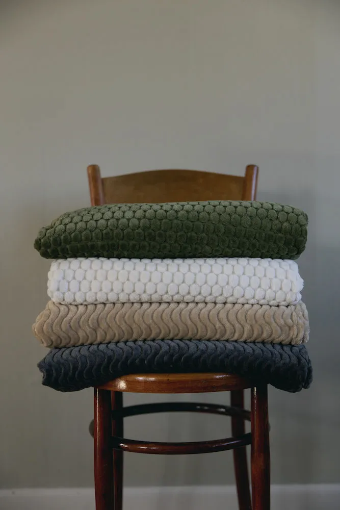 Agnes fleece throw, Dark grey Sagaform