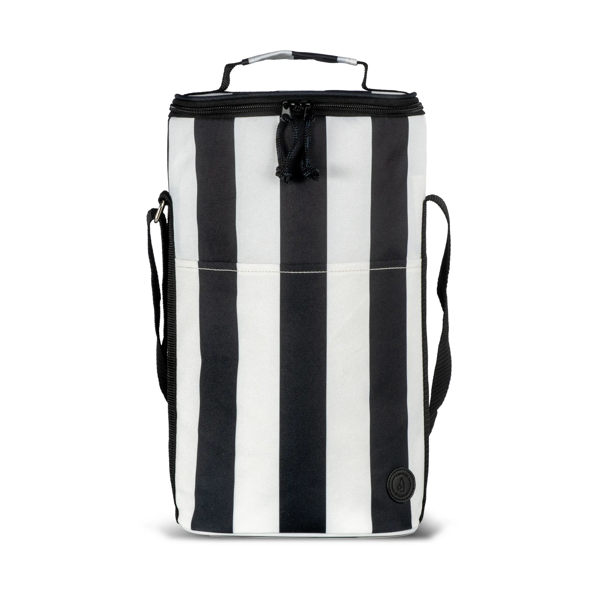 City cooler bag tall 9 L, Black-white Sagaform