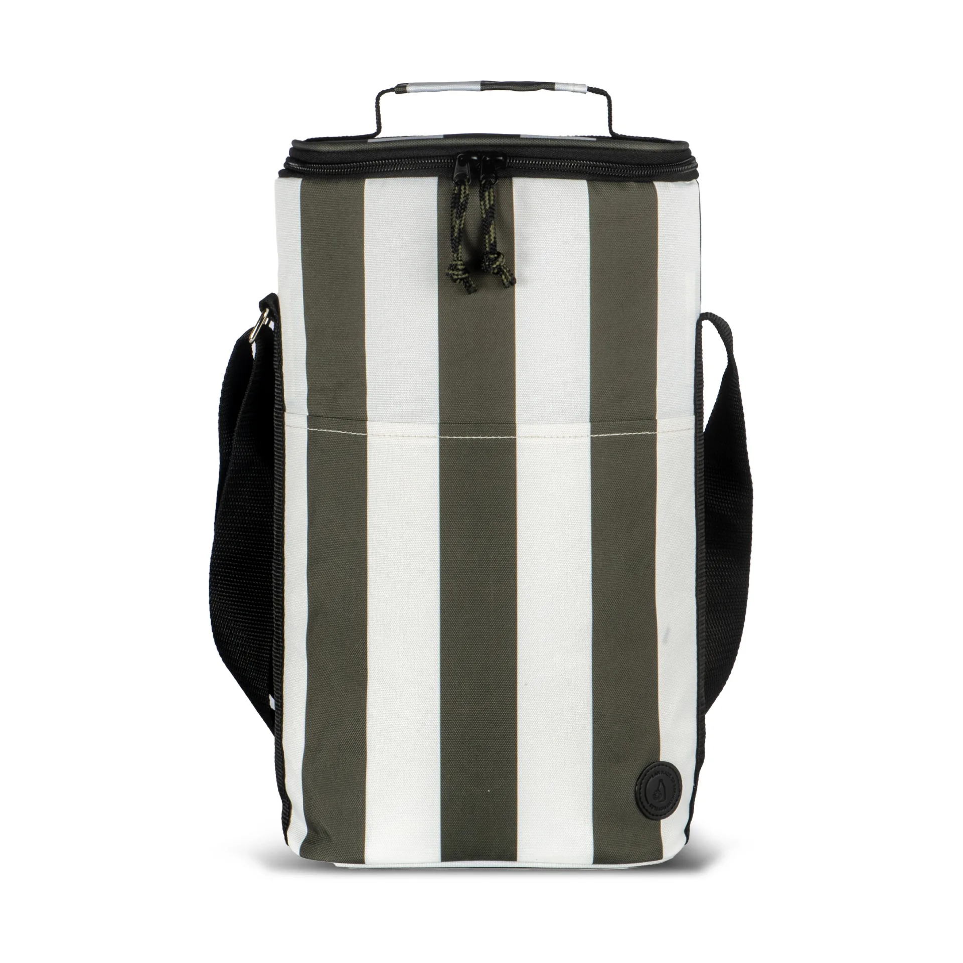 City cooler bag tall 9 L, Green-white Sagaform