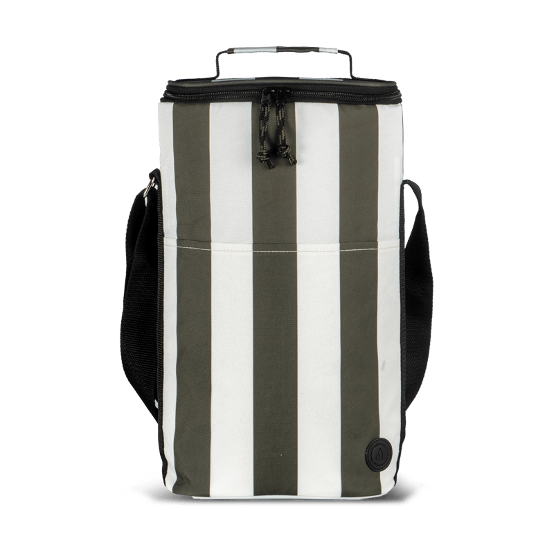 Sagaform City cooler bag tall 9 L Green-white