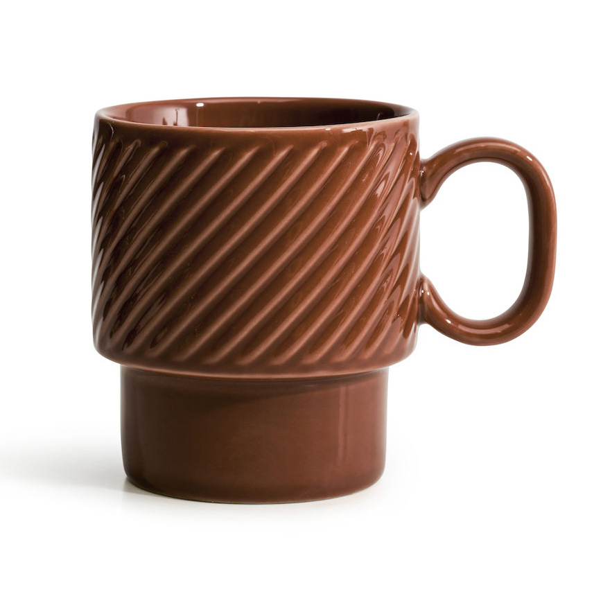 Sagaform Coffee and More Large Tea Mug Grey 400ml 