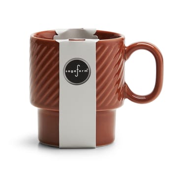 Coffe & More coffee mug - terracotta - Sagaform