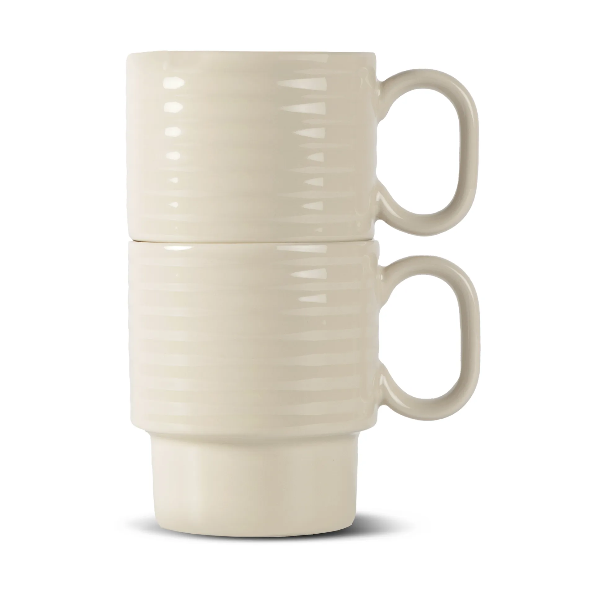 Coffee & More coffee mug 2-pack, Beige Sagaform